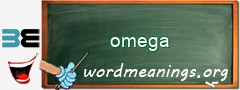 WordMeaning blackboard for omega